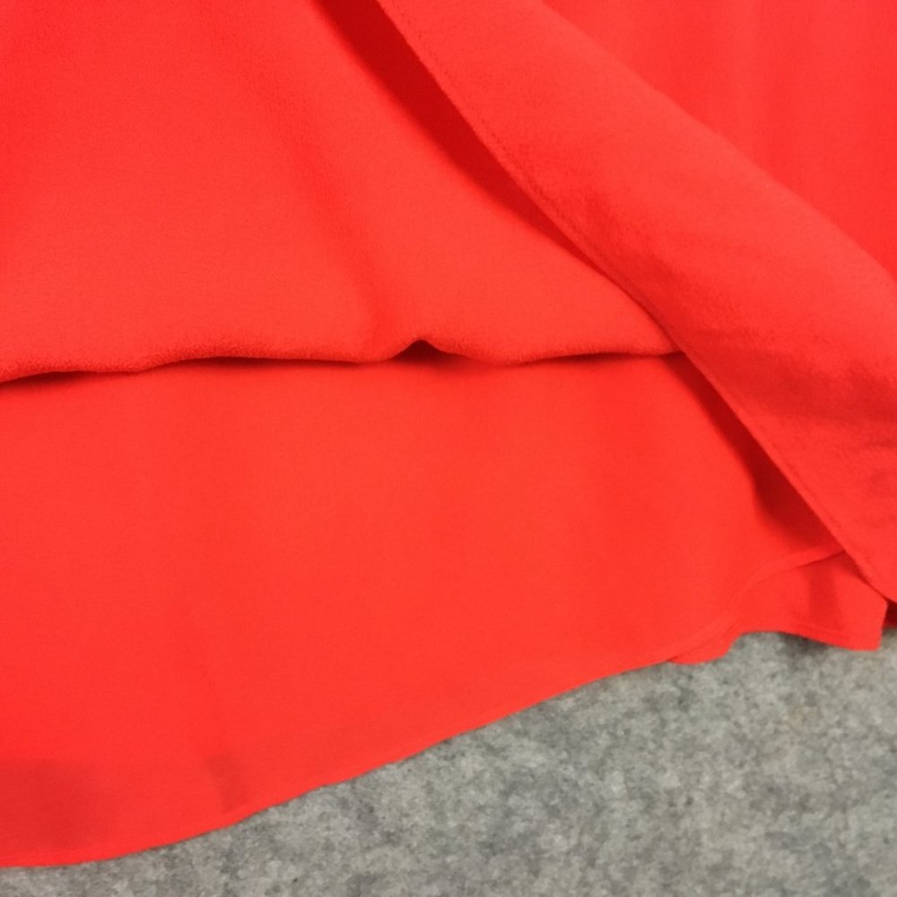 Aritzia Wilfred Dress 4 Cocktail A Line Boat Neck Strappy Open Plunge Back Red - Picture 9 of 15